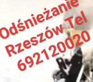 Odśnieżanie posesję chodniki Rzeszów Tyczyn Budziwój Świlcza Kielanówka tel 692120020
