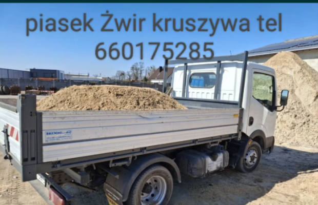 Piasek płukany Piasek Kopany kruszywa żwir kliniec otoczak Rzeszów Rudna Wielka tel 660175285