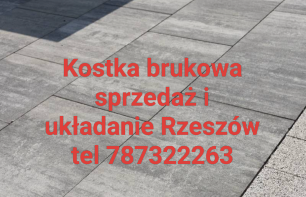Płyty tarasowe betonowe brukowe kostki Rzeszów Krasne tel 787322263