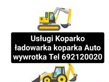 Usługi minikoparka i minikoparka wywrotka Rzeszów Krasne tel 692120020 Podkarpacie