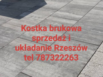 Płyty tarasowe betonowe brukowe kostki Rzeszów Krasne tel 787322263