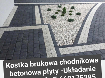 Układanie kostki brukowej Rzeszów Rudńa Wielka Zaczernie Rudna Mała tel ,660175285